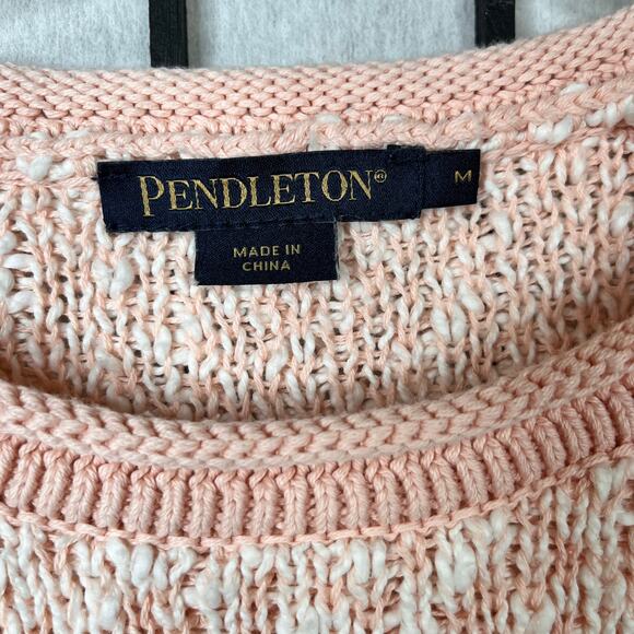 Pendleton Wool Boucle Women's Versatile Pink Sweater M - Picture 3 of 9